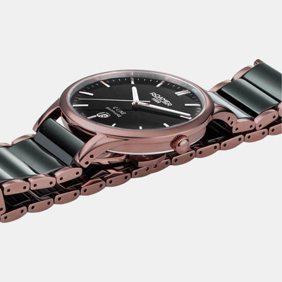 C-Line Men Quartz Black Dial Analog Ceramic Watch 658833 43 55 61