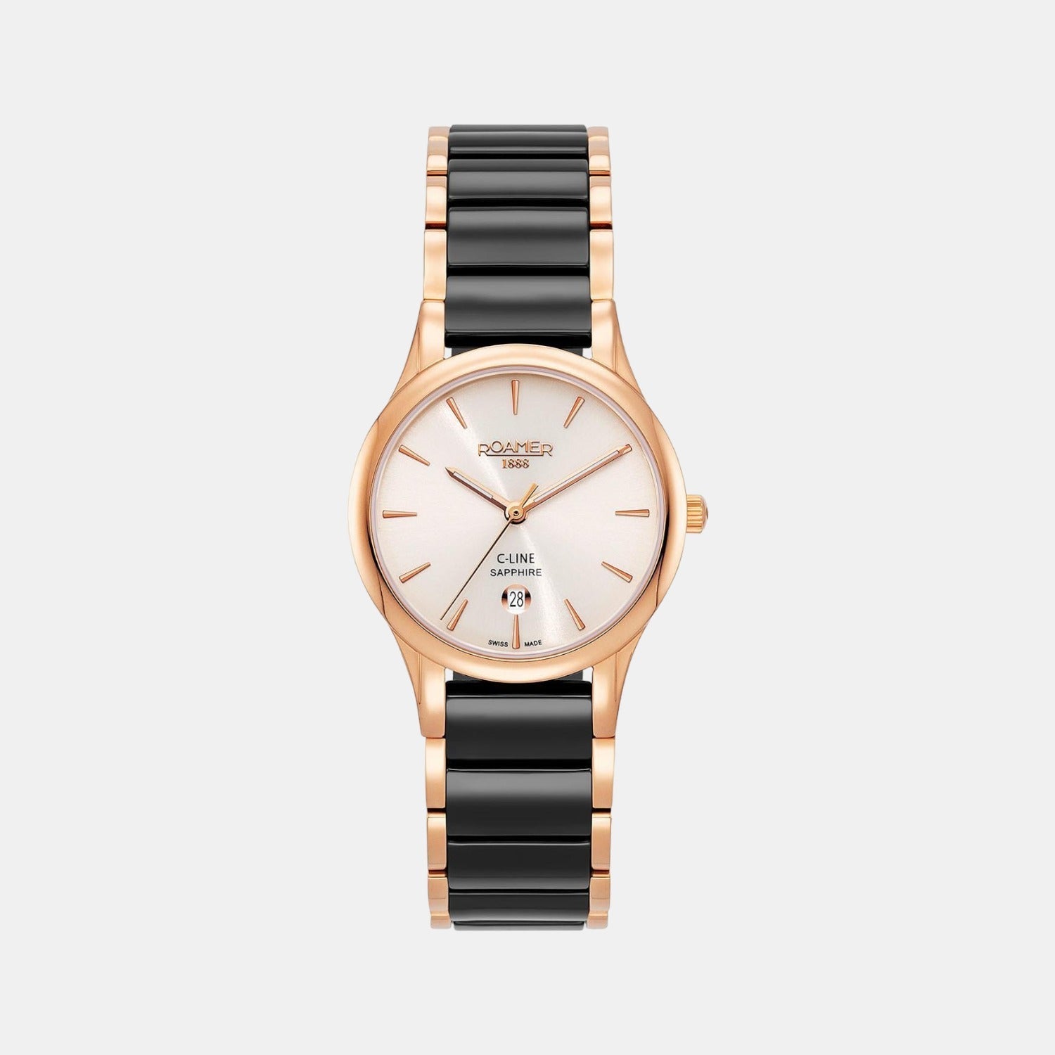 C Line Women Quartz Beige Dial Analog Stainless Steel Watch 658844 49 35 61