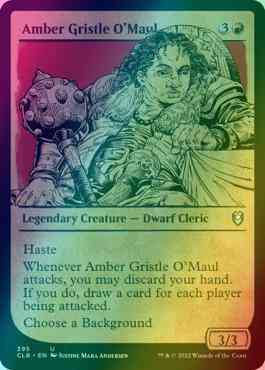 Amber Gristle O'Maul [395] [Rulebook Showcase] [Commander Legends: Battle for Baldur's Gate] [Foil]