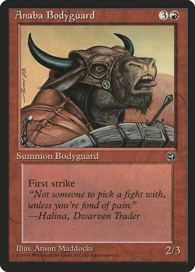 Anaba Bodyguard [66b] [Tongue Out] [Homelands] [Non-Foil]