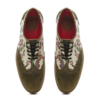 Bageecha Brogues Men – Olive
