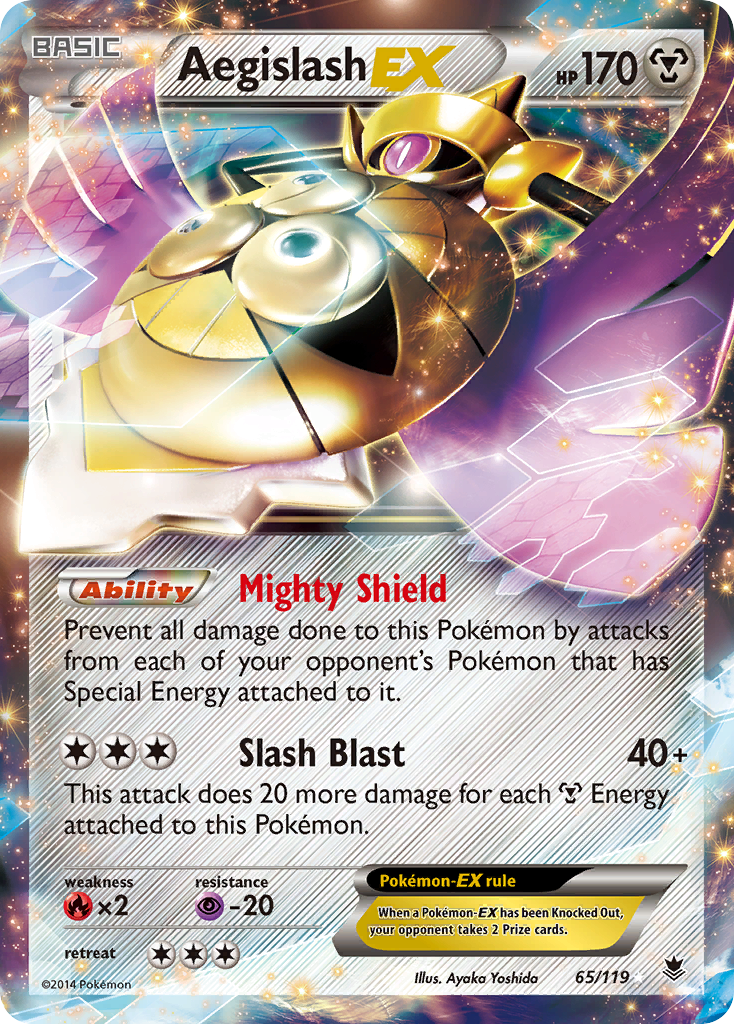 Aegislash-EX - 65/119 - Rare Holo EX