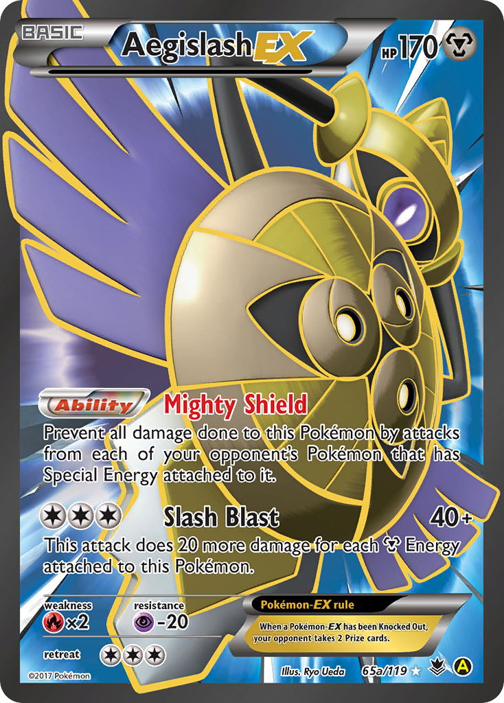 Aegislash-EX - 65a/119 - Rare Holo EX