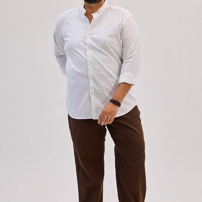 White Mandarin Shirt