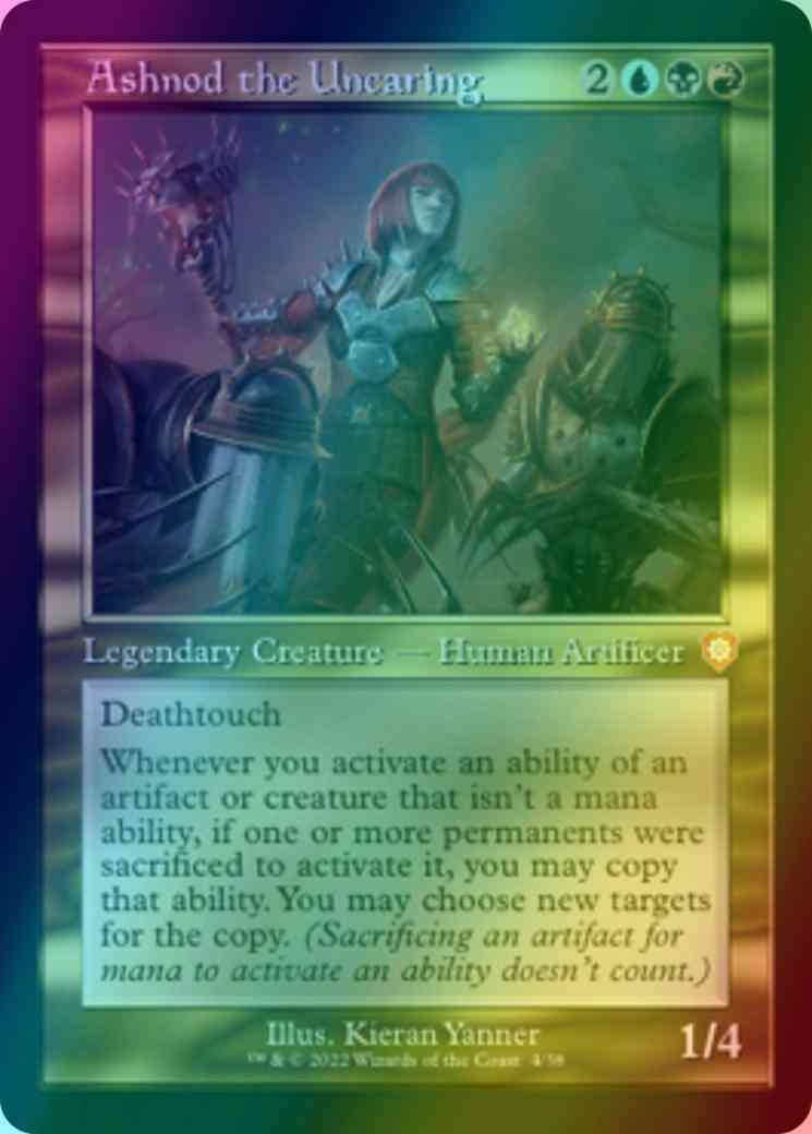 Ashnod the Uncaring [4] [Retro Frame] [The Brothers' War: Commander] [Foil]
