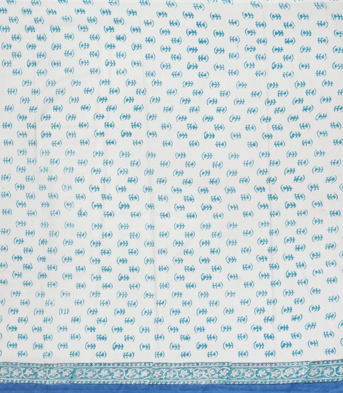 Lavender Woven Jaipur Cotton Saree With Printed Floral Motifs