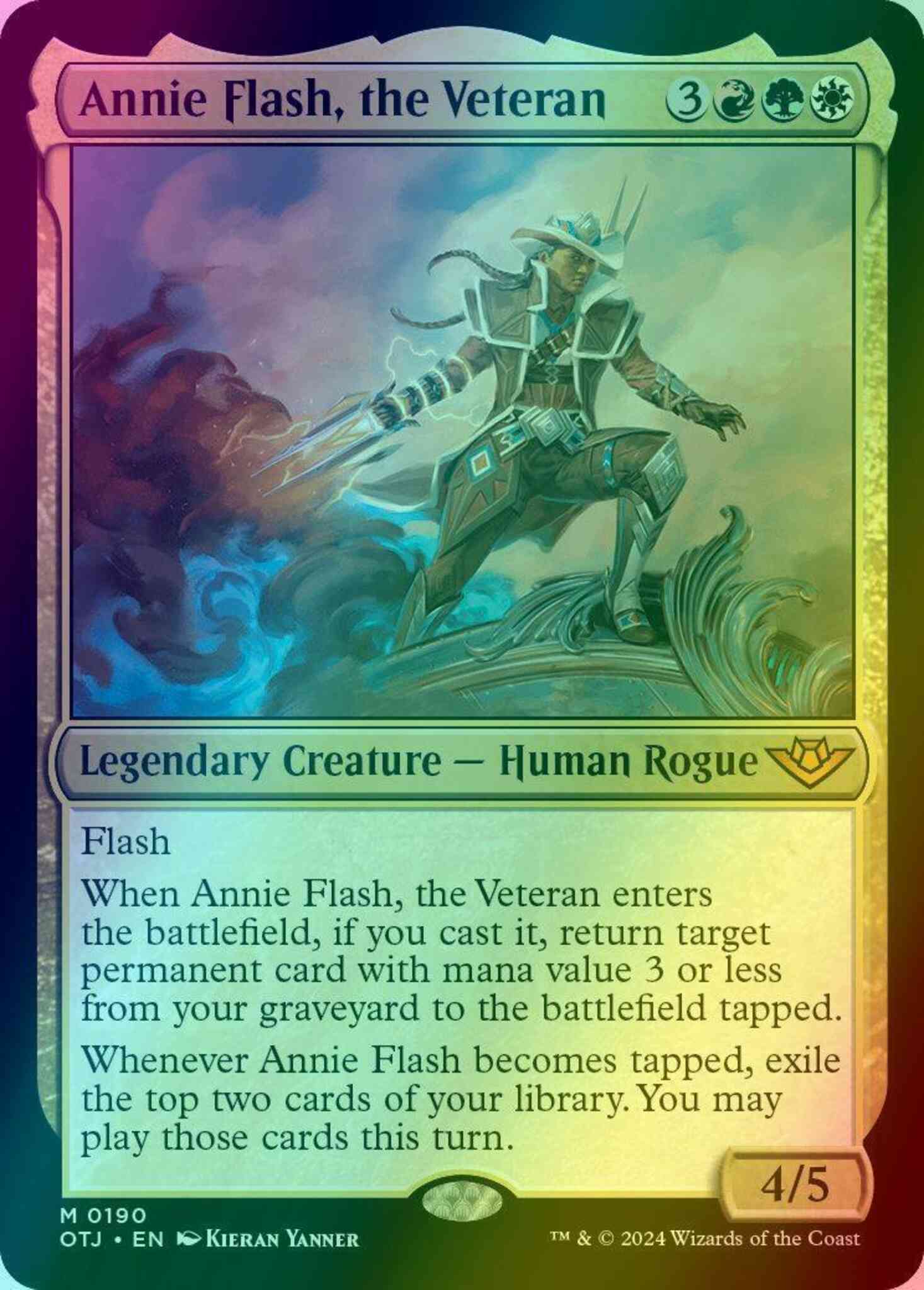 Annie Flash, the Veteran [190] [Outlaws of Thunder Junction] [Foil]
