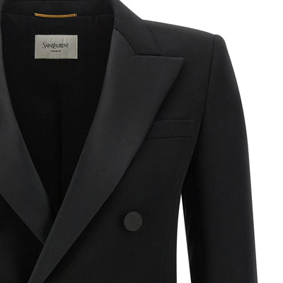 Saint Laurent Satin Lapel Blazer