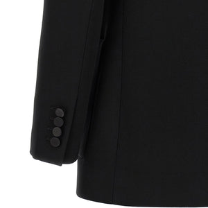 Saint Laurent Satin Lapel Blazer