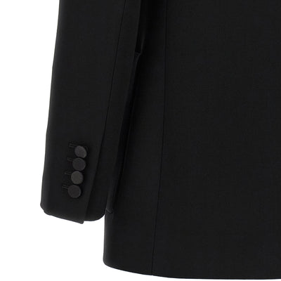 Saint Laurent Satin Lapel Blazer
