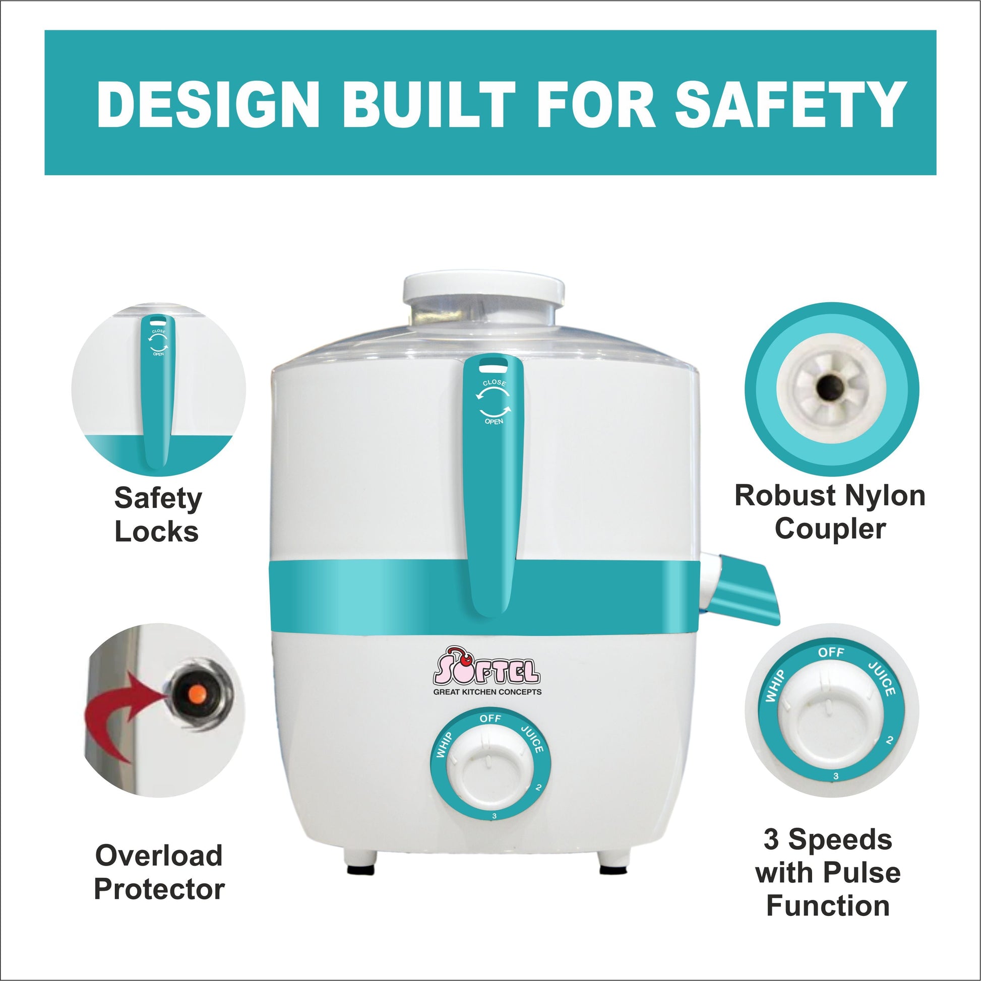 NAVRATRI COMBO #4 -Prestige Sandwich Maker Grill  + Softel Centrifugal Juicer Sr.