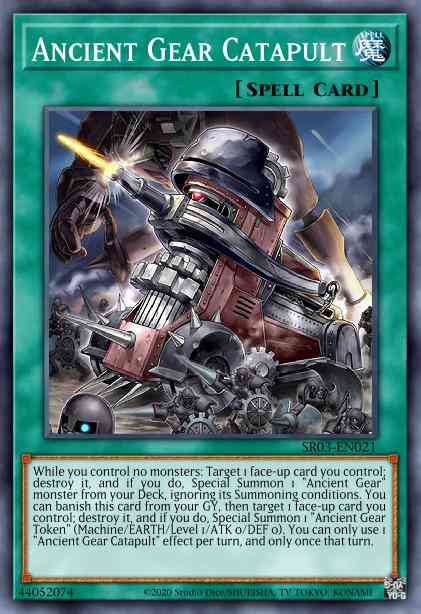 Ancient Gear Catapult - SR03-EN021 - Super Rare - 1st Edition