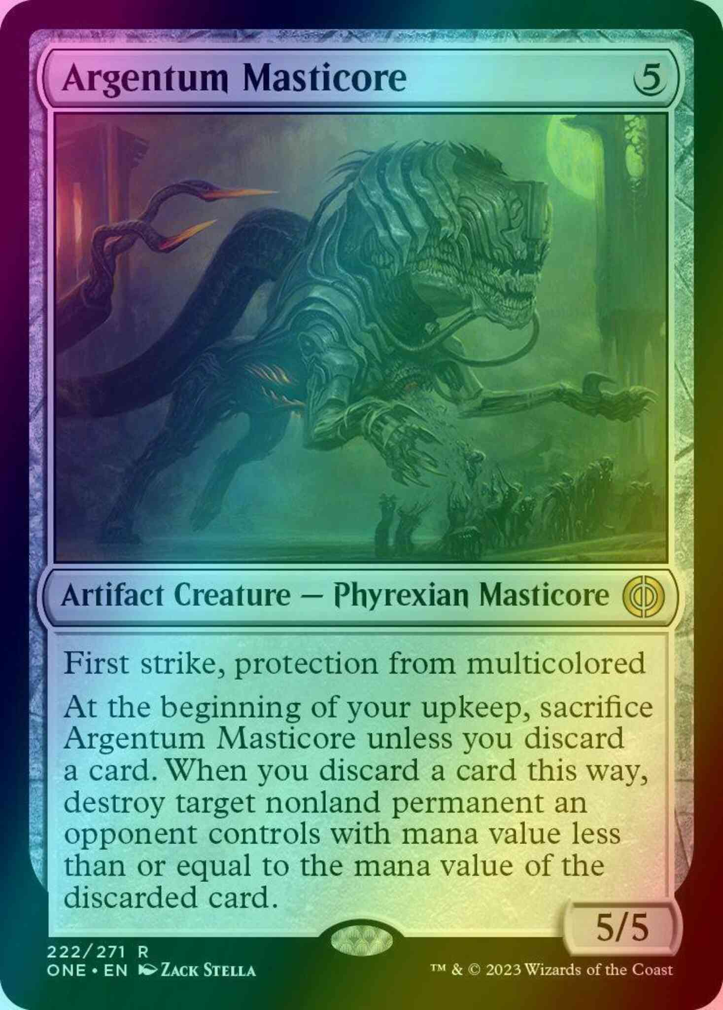 Argentum Masticore [222] [Phyrexia: All Will Be One] [Foil]