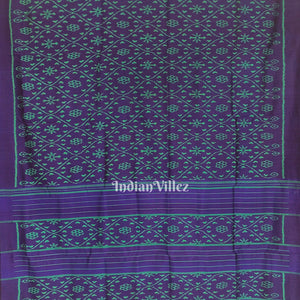 Blue Odisha Ikat Contemporary Silk Saree