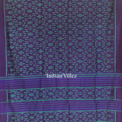 Blue Odisha Ikat Contemporary Silk Saree