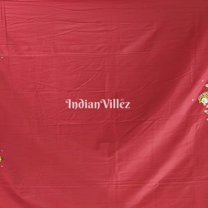 Navy Blue Odisha Pattachitra Art on Kerala Silk Saree