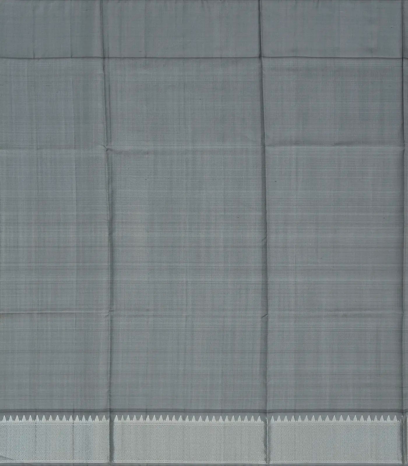 Pink Handloom Kora Silk Saree With Abstract Checks & Grey Border