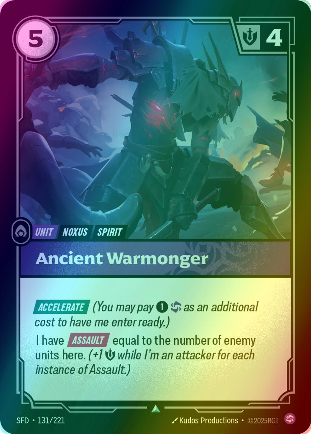 Ancient Warmonger - 131/221 [Spiritforged] [Foil]