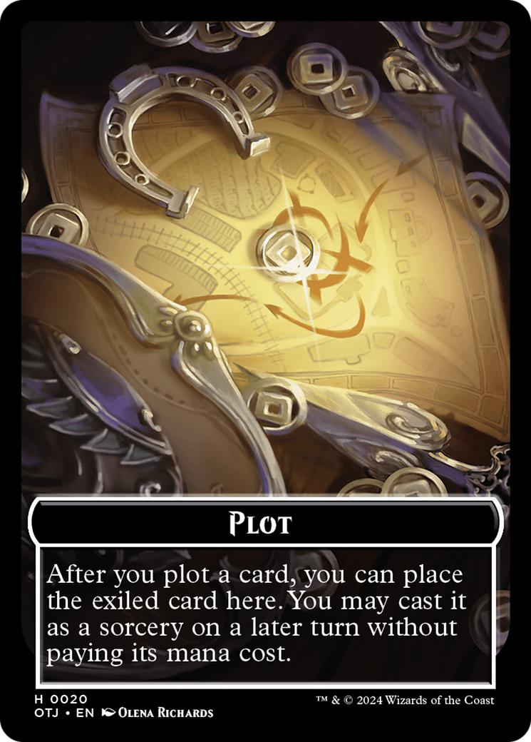 Angel Token (02) // Plot Token (20) [Outlaws of Thunder Junction: Tokens] [Non-Foil]