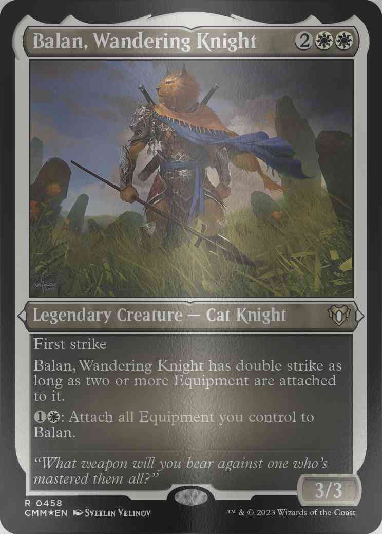 Balan, Wandering Knight [458] [Commander Masters] [Etched Foil]
