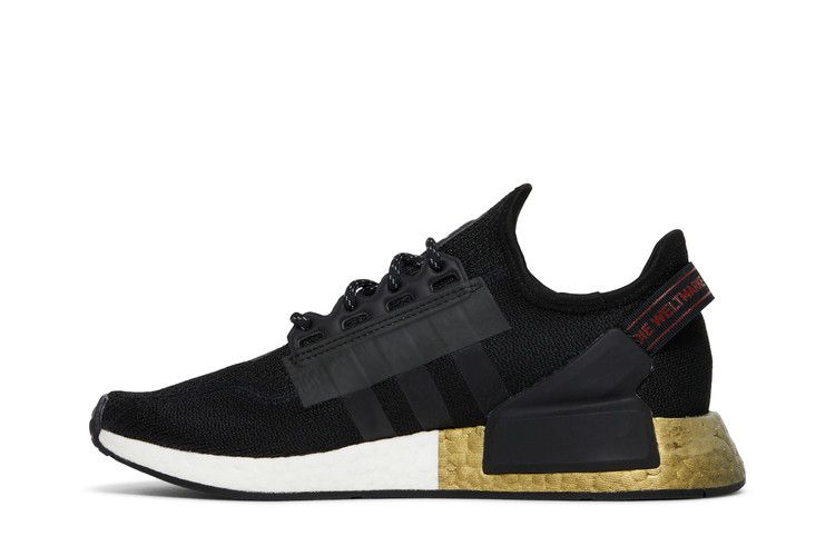 adidas NMD V2 Core Black Gold Metallic (Youth)