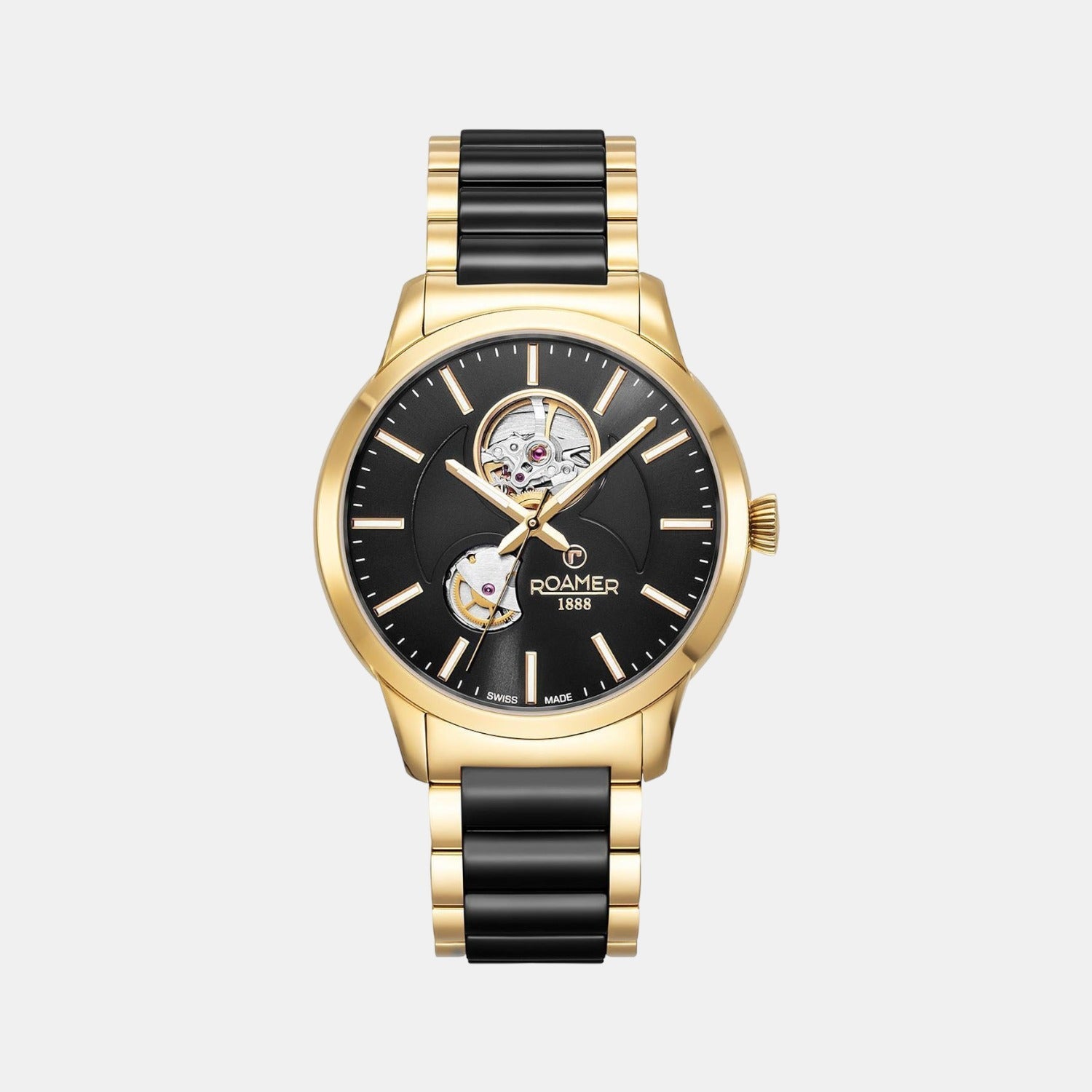 C-Line Men Automatic Black Dial Chronograph Stainless Steel Watch 672661 48 55 60