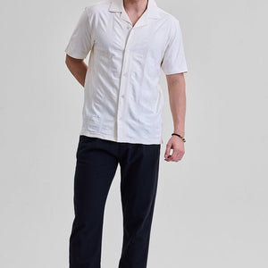 White Cuban Box Fit Shirt