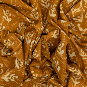 Oil Mustard Woven Jaipur Cotton Saree Printed With Floral  Motifs