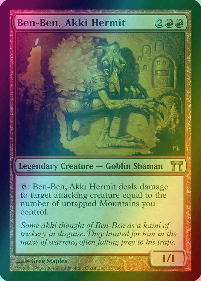 Ben-Ben, Akki Hermit [157] [Champions of Kamigawa] [Foil]