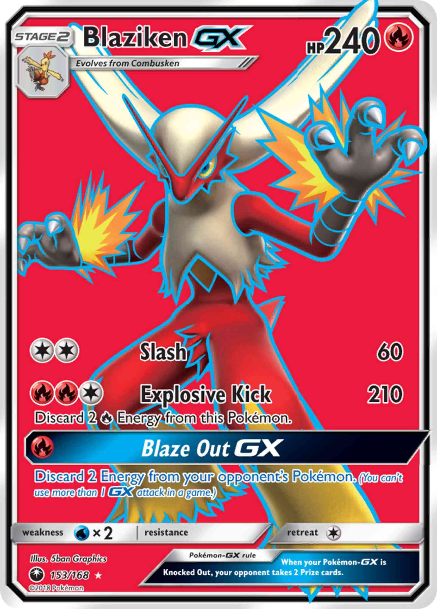 Blaziken-GX - 153/168 - Rare Ultra [sm7-153] [Ultra]