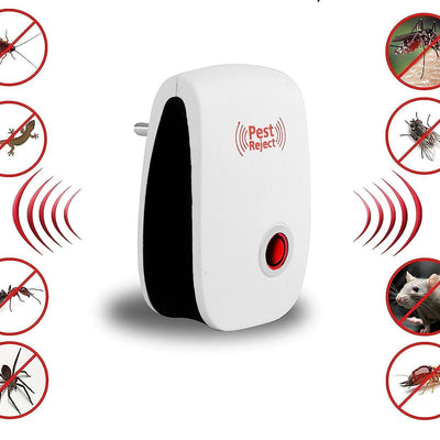 Ultrasonic Pest Repeller for Mosquito, Cockroaches, etc (Pack of 2)
