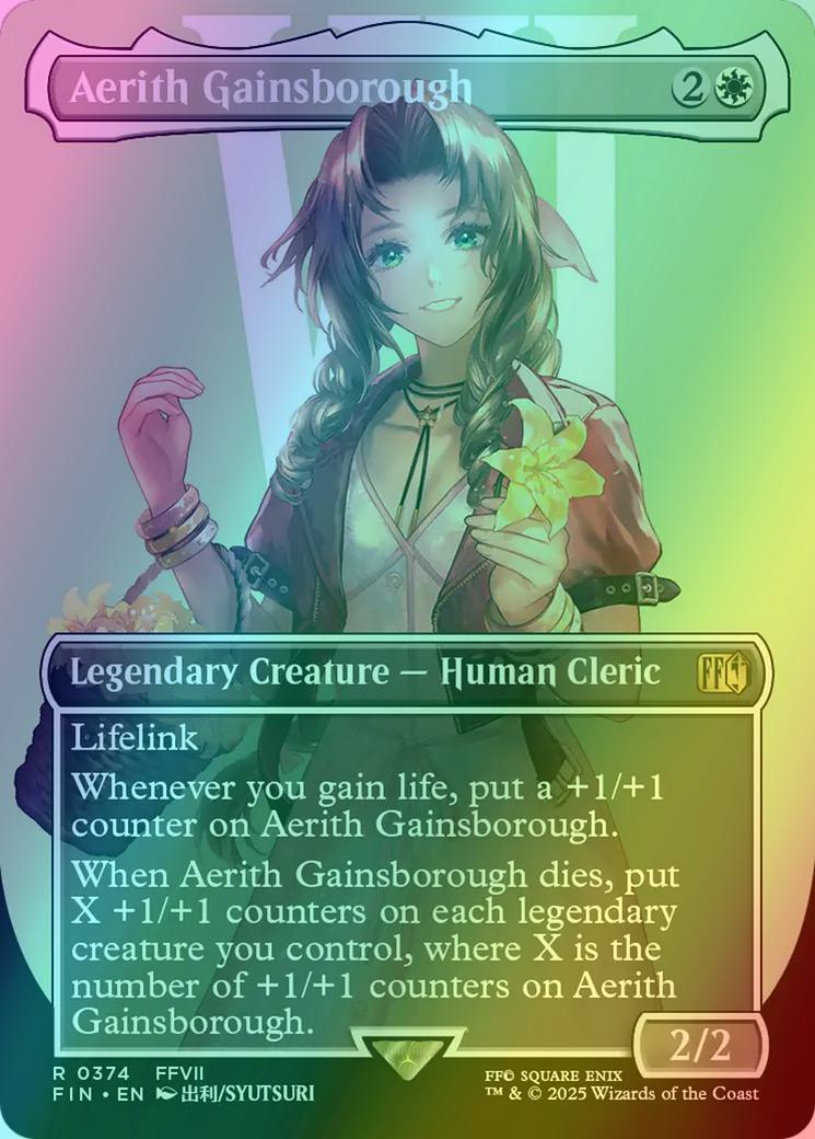 Aerith Gainsborough [374] [Borderless] [Character] [FINAL FANTASY] [Foil]