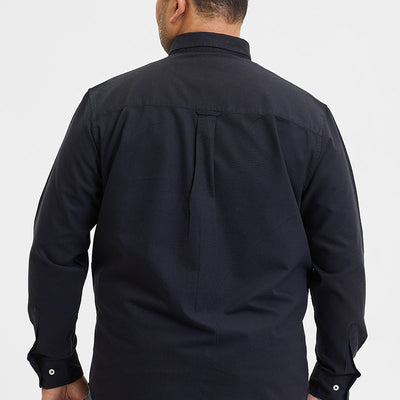 Black Button Down Regular Fit Shirt