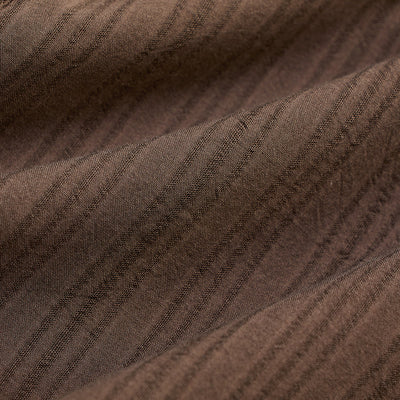 Brown Slim Fit Stripes Shirt