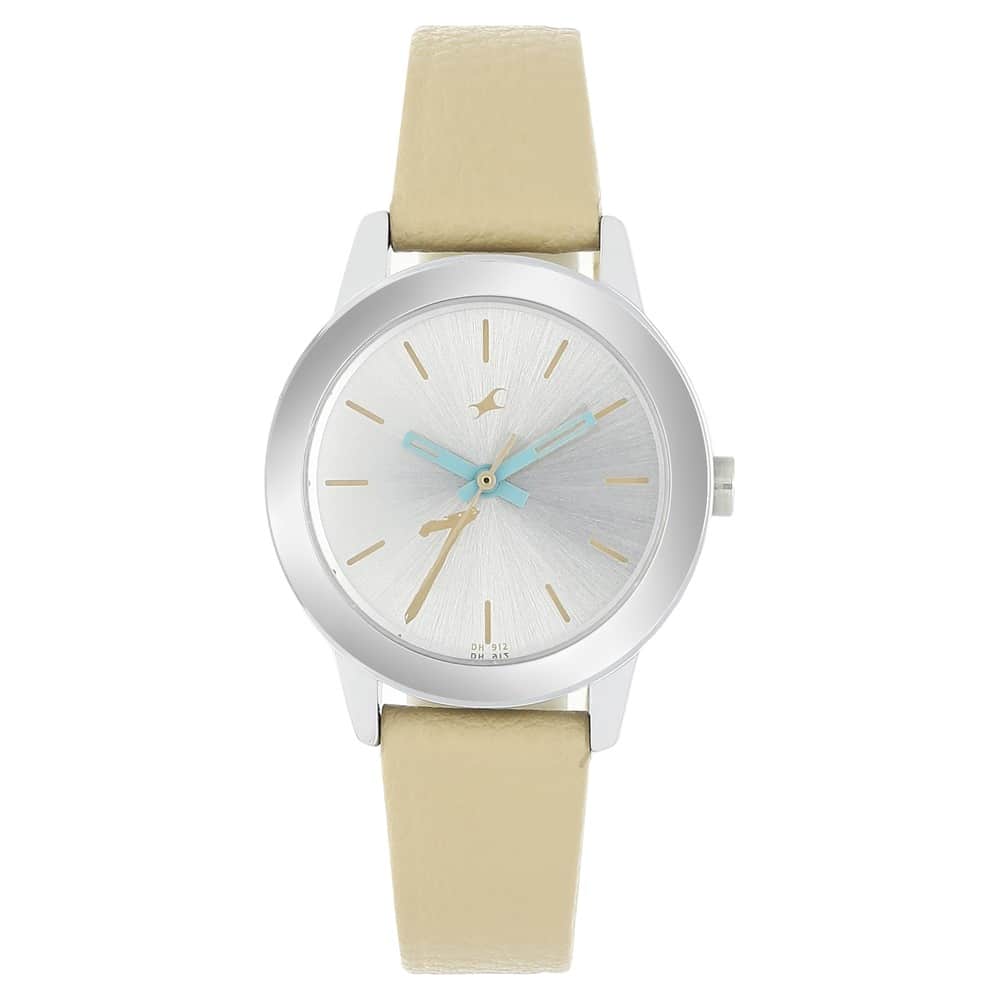 Tropical Waters White Dial & Brown Strap