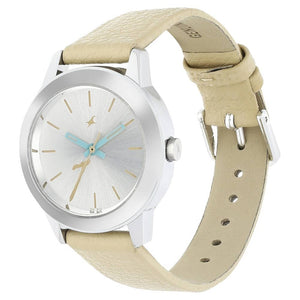 Tropical Waters White Dial & Brown Strap
