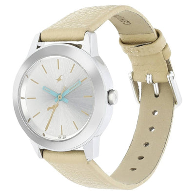 Tropical Waters White Dial & Brown Strap