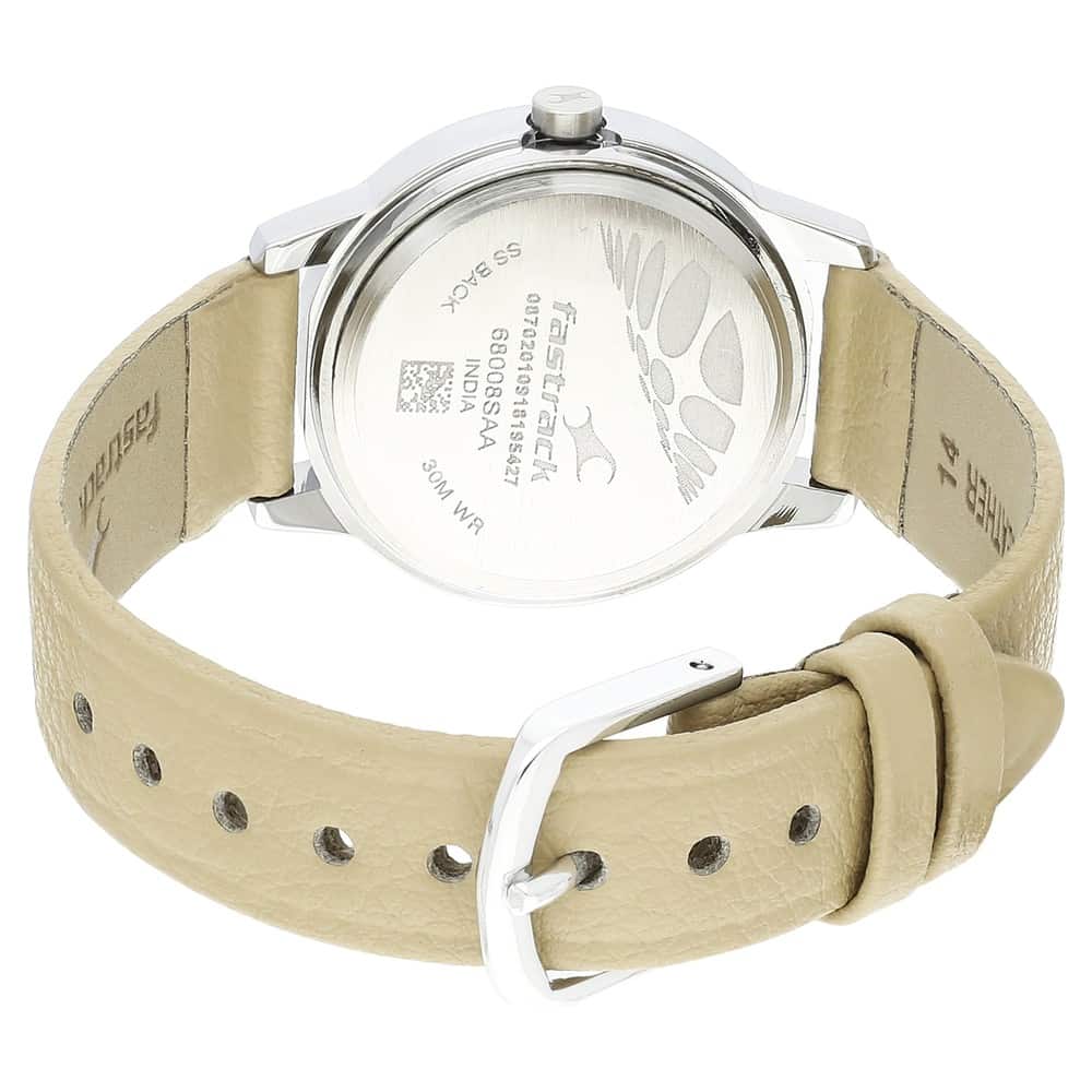 Tropical Waters White Dial & Brown Strap