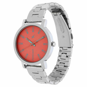 Fundamentals Pink Dial & Stainless Steel Strap