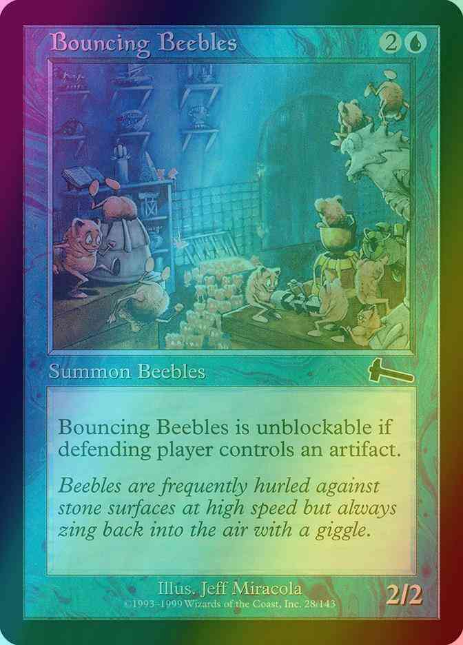 Bouncing Beebles [28] [Urza's Legacy] [Foil]