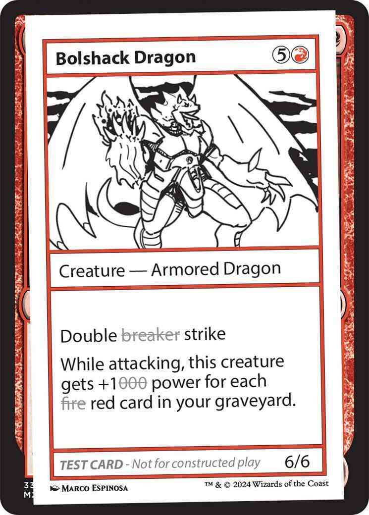 Bolshack Dragon [322] [Playtest Card] [Mystery Booster 2] [Non-Foil]
