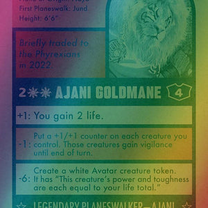 Ajani Goldmane // Ajani Goldmane [1453] [Borderless] [Magic: The Baseballing] [Secret Lair Drop] [Foil]
