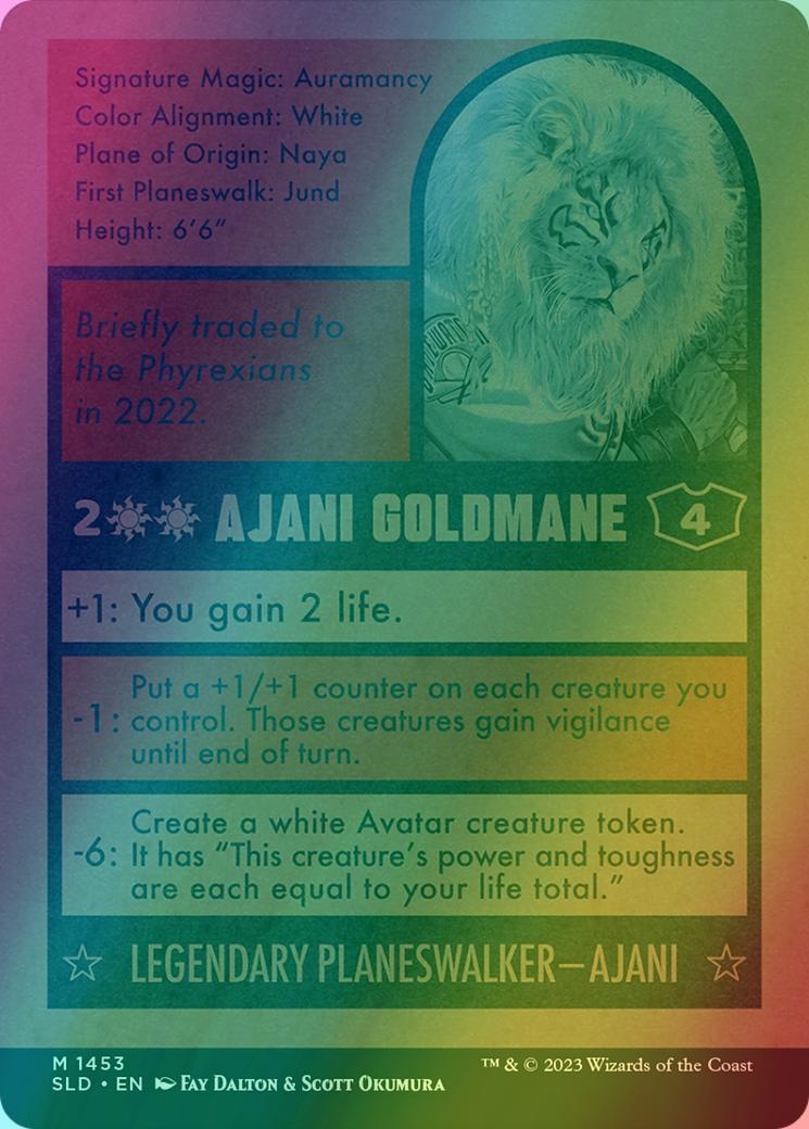 Ajani Goldmane // Ajani Goldmane [1453] [Borderless] [Magic: The Baseballing] [Secret Lair Drop] [Foil]