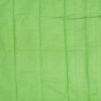 Green Handloom Rasipuram Cotton Saree With Mango Buttas