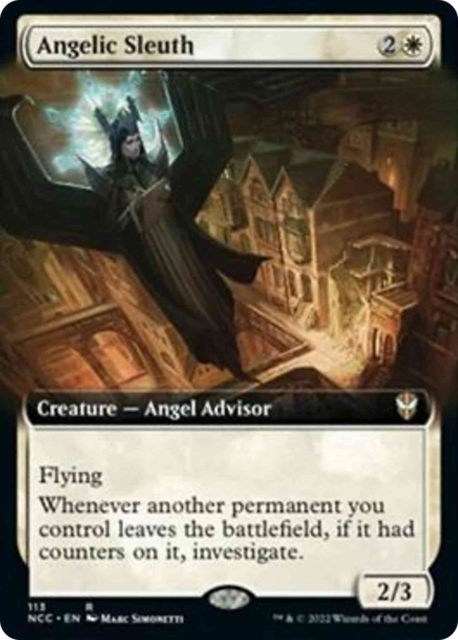 Angelic Sleuth [113] [Extended Art] [Streets of New Capenna: Commander] [Non-Foil]