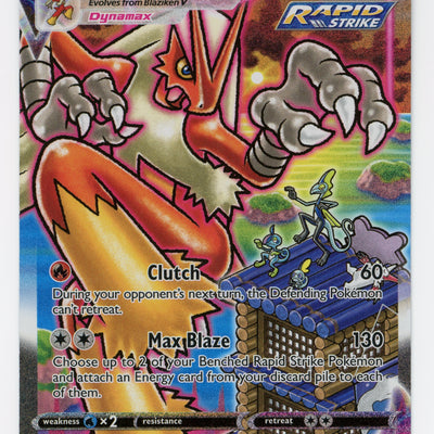 Blaziken VMAX - 201/198 - Rare Rainbow - Secret Rare - Scan 14667