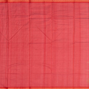 Leafy Green Handloom Korvai Kanchi Cotton Saree With Contrast Border