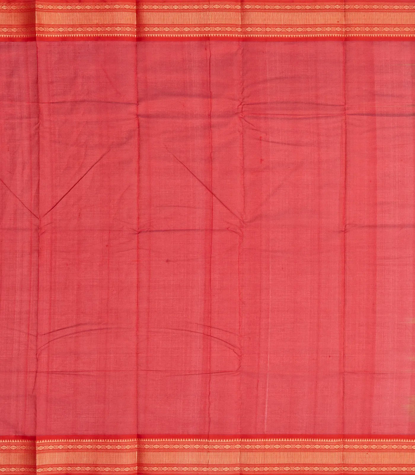 Leafy Green Handloom Korvai Kanchi Cotton Saree With Contrast Border