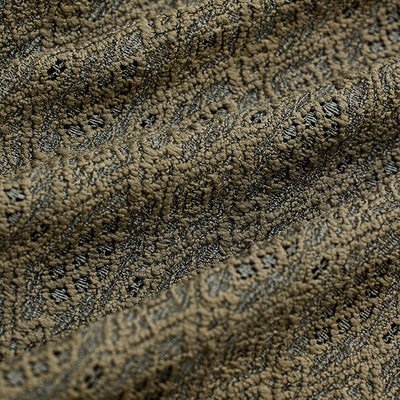 Olive Self-Design Crochet Shirt