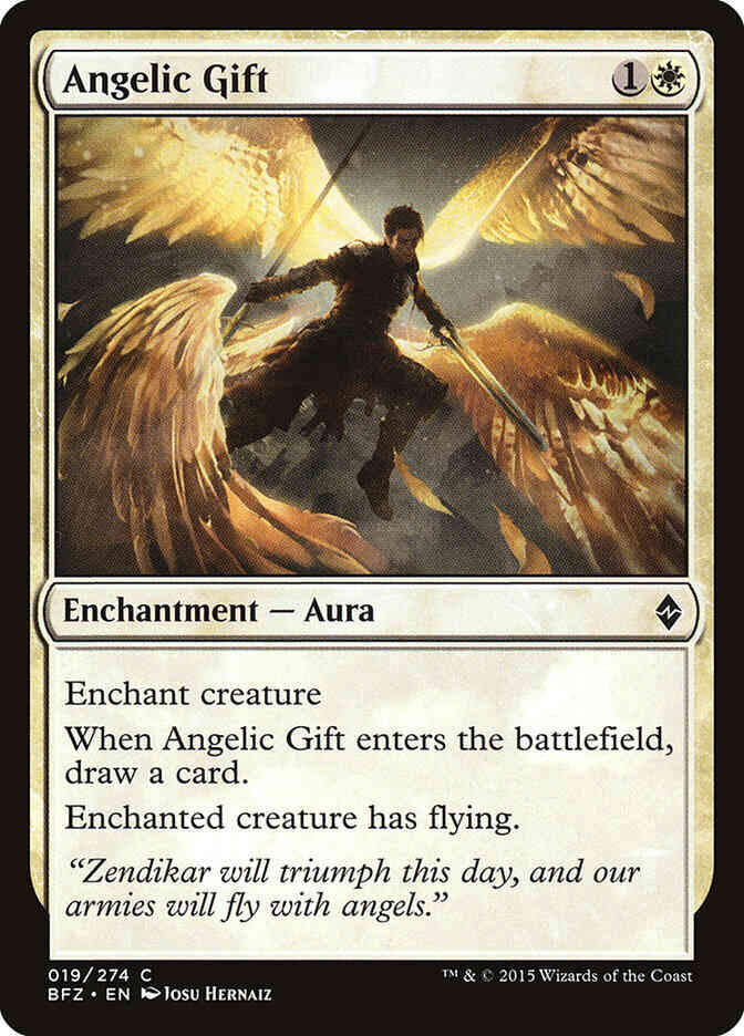 Angelic Gift [19] [Battle for Zendikar] [Non-Foil]